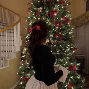 Meshki Black and White long sleeve dress